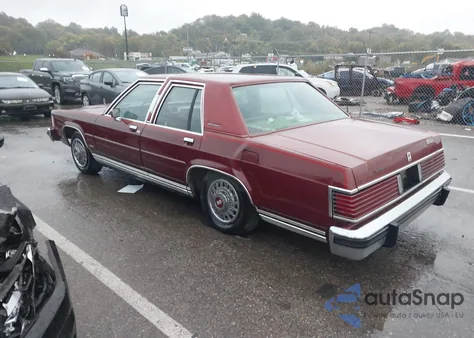 1984 Mercury Grand Marquis из США, поврежденный, VIN 1MEBP95F6EZ663337